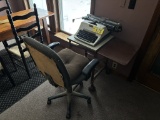 OLYMPIA TYPEWRITER W/ TYPEWRITER DESK & CHAIR