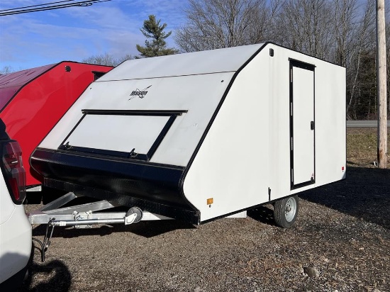 2023 MISSION TRAILERS CROSSOVER S/A WHITE 2-PLACE SNOWMOBILE TRAILER, 12' X 101"