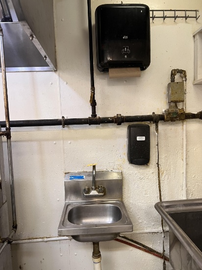 PRO-ADVANTAGE S/S HAND SINK W/ PAPER TOWEL & SOAP DISPENSERS