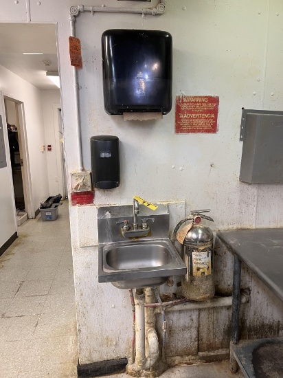 PRO-ADVANTAGE S/S HAND SINK W/ PAPER TOWEL & SOAP DISPENSERS