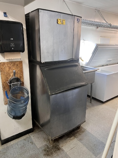 MANITOWOC MODEL SY0854A ICE MACHINE, MODEL B570 ICE BIN