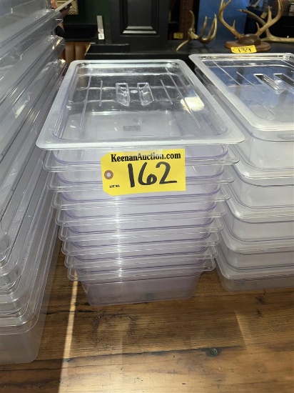 BID PRICE X 9 - (9) CAMBRO 20.6QT. STORAGE CONTAINERS W/ LIDS