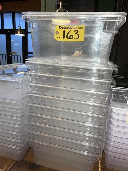 BID PRICE X 16 - (16) CAMBRO 13-GAL. STORAGE CONTAINERS W/ 2-LIDS