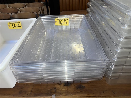 BID PRICE X 8 - (8) CARLISLE 24" X 16" PERFORATED STORAGE CONTAINER INSERTS