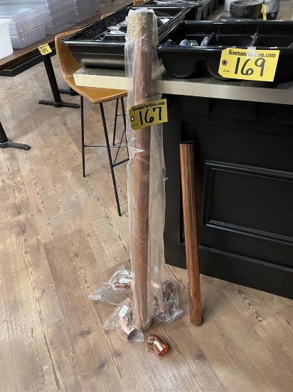 2" COPPER FOOT RAIL KIT, 50" X 35", W/ ELBOWS