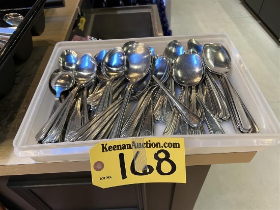 LOT OF 60-ASSORTED SERVING SPOONS