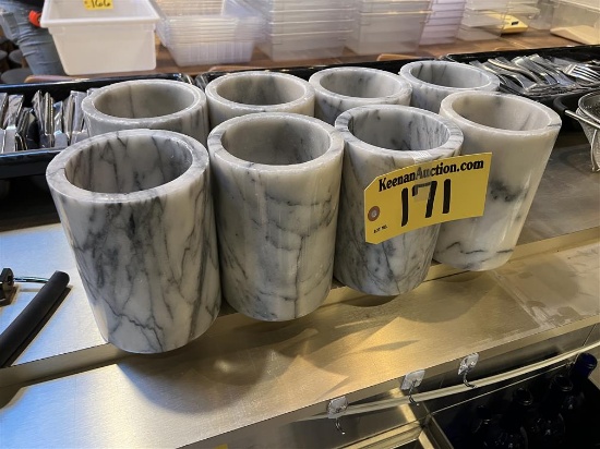 BID PRICE X 8 - (8) MARBLE WINE CHILLERS