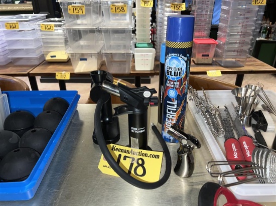 LOT OF 3-BUTANE TORCHES & BUTANE