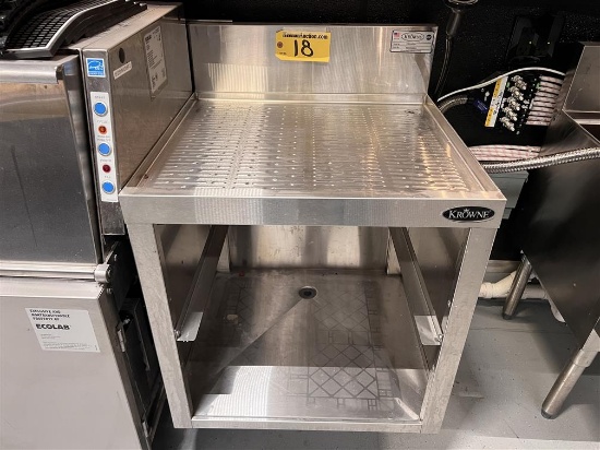 KROWNE K424-GSBI S/S DRYING RACK, S/N: 09030006023