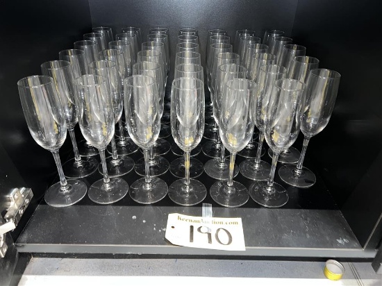 BID PRICE X 41 - (41) CHAMPAGNE FLUTES