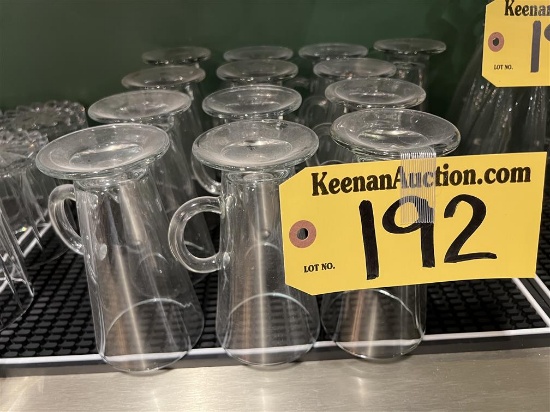 BID PRICE X 13 - (13) IRISH GLASS COFFEE MUGS