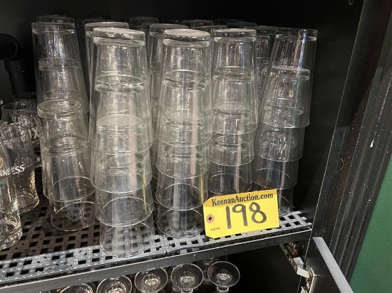 BID PRICE X 114 - (114) CLEAR PINT GLASSES