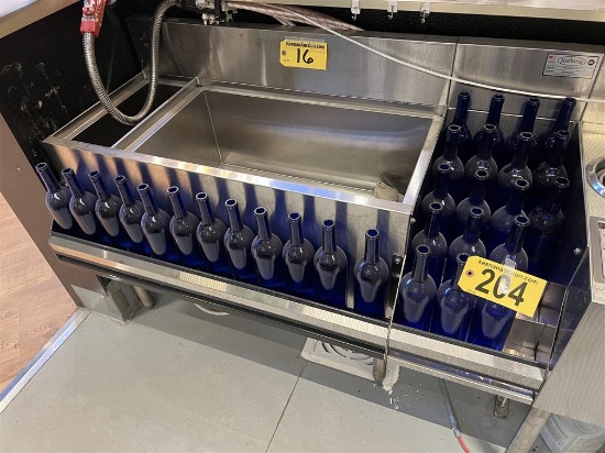 BID PRICE X 30 - (30) BLUE GLASS 750ml WINE BOTTLES