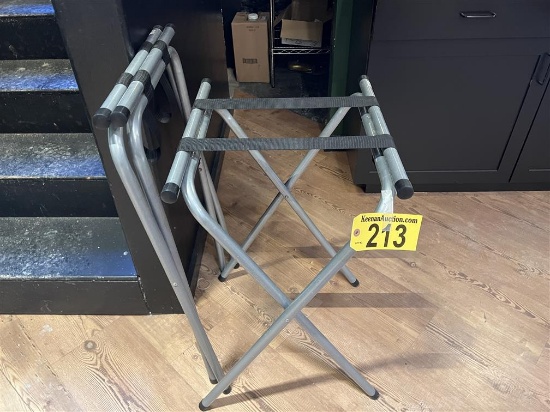 BID PRICE X 3 - (3) FOLDING SERVING TRAY STANDS