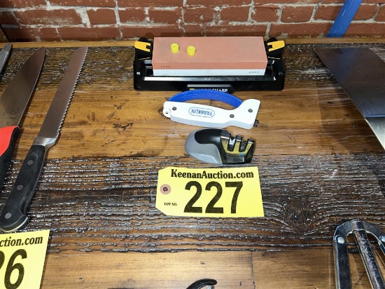 BID PRICE X 3 - (3) KNIFE SHARPENERS