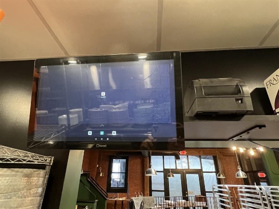 TOAST FLEX 21.5" WALL MOUNT KITCHEN DISPLAY MONITOR W/ TOAST TKP300 KITCHEN PRINTER