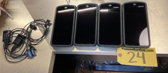 BID PRICE X 4 - (4) TOAST GO HANDHELD POS UNITS W/ CHARGERS