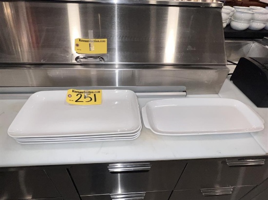 BID PRICE X 5 - (5) ASSORTED SERVING PLATTERS: