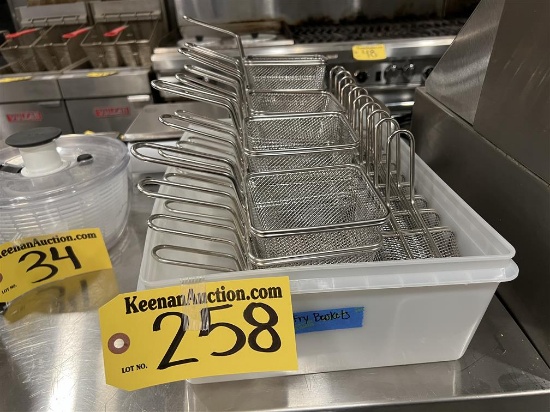 BID PRICE X 30 - (30) S/S 4" X 3.25" MINI FRY BASKETS