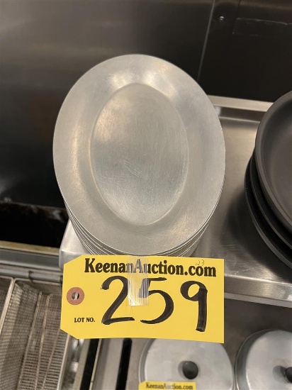 BID PRICE X 23 - (23) CHOICE 10.5" ALUMINUM SIZZLE PLATTERS