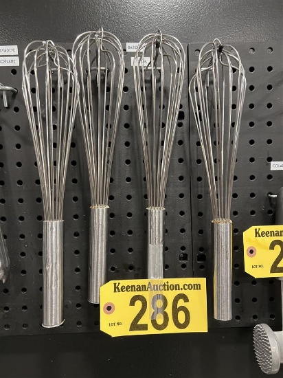 BID PRICE X 4 - (4) S/S WHIPS