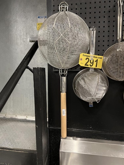 BID PRICE X 2 - (2) COOKING UTENSILS: CHINA HAT STRAINER & SIFTER