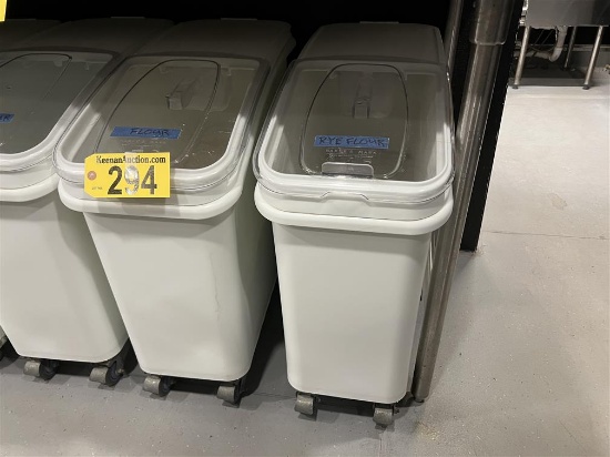 BID PRICE X 2 - (2) BAKER'S MARK 21-GAL. PRODUCT BINS