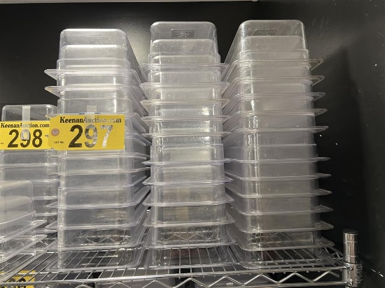 BID PRICE X 31 - (31) WINCO 3.77QT. PLASTIC INSERTS