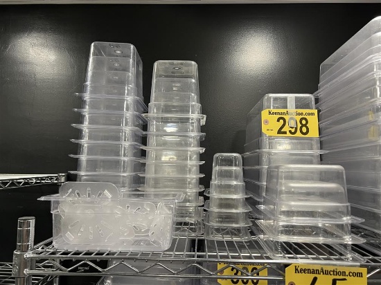 BID PRICE X 35 - (35) ASSORTED WINCO PLASTIC INSERTS