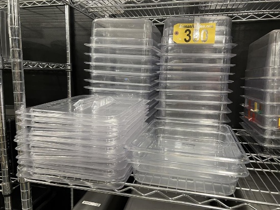 BID PRICE X 26 - (26) CAC CHINA PLASTIC STORAGE CONTAINERS: