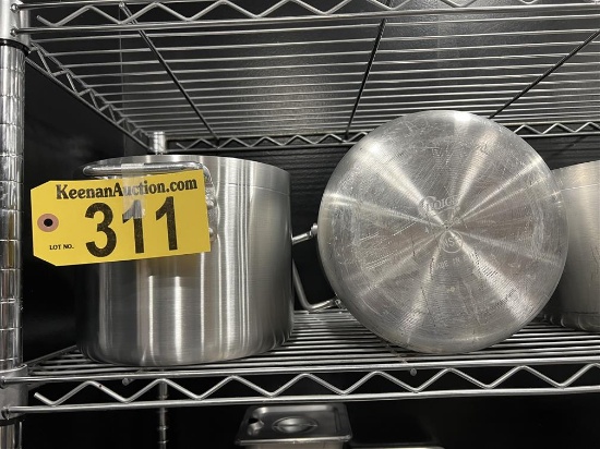 BID PRICE X 2 - (2) CHOICE 8QT. ALUMINUM STOCK POTS