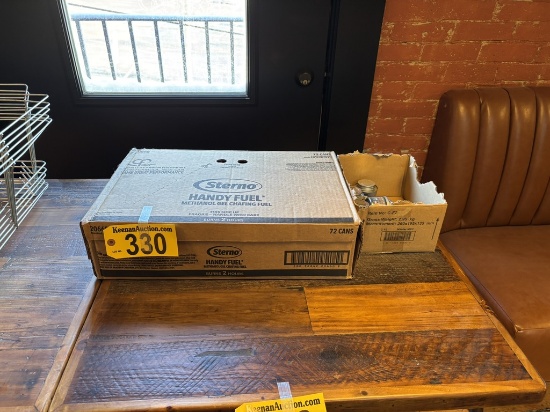 NEW CASE OF STERNO, 72-CANS
