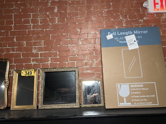 BID PRICE X 4 - (4) ASSORTED SIZE FRAMED MIRRORS