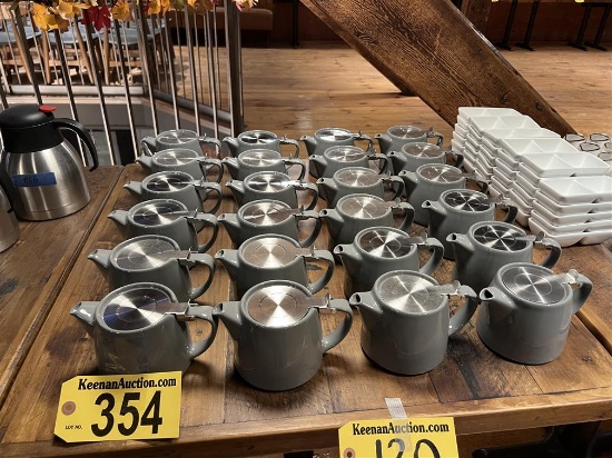 BID PRICE X 24 - (24) FORLIFE STONEWARE TEA POTS
