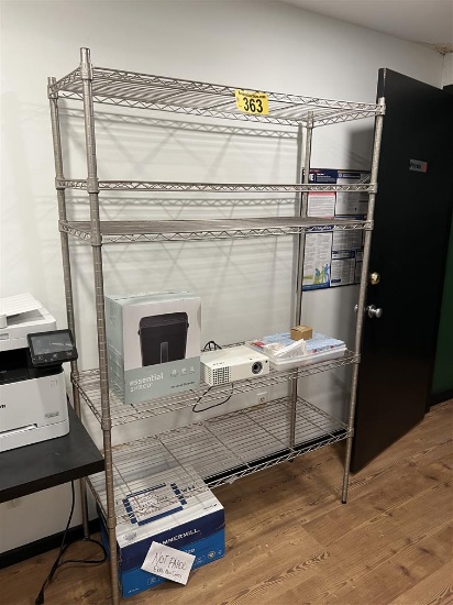 SHELFTECH WIRE STORAGE RACK, 5-SHELF, 48" X 18" X 72"H