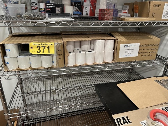 LOT: 3-CASES OF 3" THERMAL RECEIPT PAPER ROLLS (2-PARTIAL CASES)