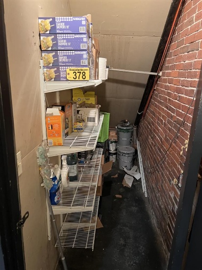 CONTENTS OF STORAGE CLOSET: