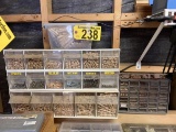 BID PRICE X 6 - (6) ASSORTED PARTS ORGANIZERS W/ WOODWORKING HARDWARE