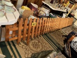 LOT: (2) 12' SECTIONS OF WOODEN GARDEN FENCING