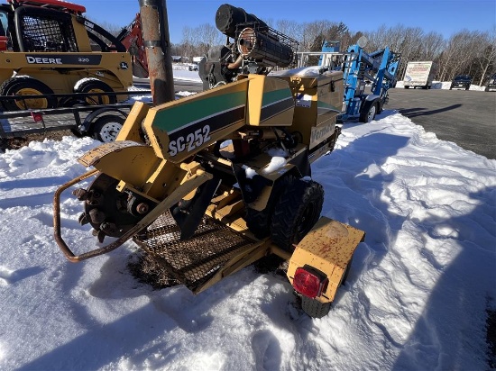 2007 VERMEER MODEL SC252 STUMP GRINDER, 1,802 HOURS, VIN: 1VRN071F071012073