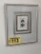 SIGNED ARTWORK, GOLD FLOWER