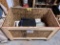 SHIPPING CRATE & 5-PACKING BLANKETS (1-BLANKET ON 2ND FLOOR)