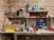 LOT: HAND TOOLS, HAND SAWS, MITER BOX, FASTENERS, CLAMPS, MISC. BITS