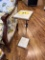 METAL FRAME MARBLE TOP & BOTTOM SIDE TABLE/STAND, 8