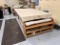 UPHOLSTERY LAYOUT AND CUTTING TABLE, REAR BENCH, CLOTH ROLLOUT STAND