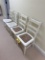 BID PRICE X 4 - (4) CANE BOTTOM  CHAIRS