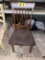 BID PRICE X 4 - (4) SUEDE UPHOLSTERED SPINDLE BACK SIDE CHAIRS
