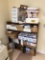 LOT: BOOKCASE, PRINTER INK, REMAINING CONTENTS ON SHELF