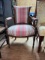 UPHOLSTERED SIDE ARM CHAIR