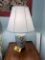 TABLE LAMP, IRIS ON GREEN, RETAIL $280